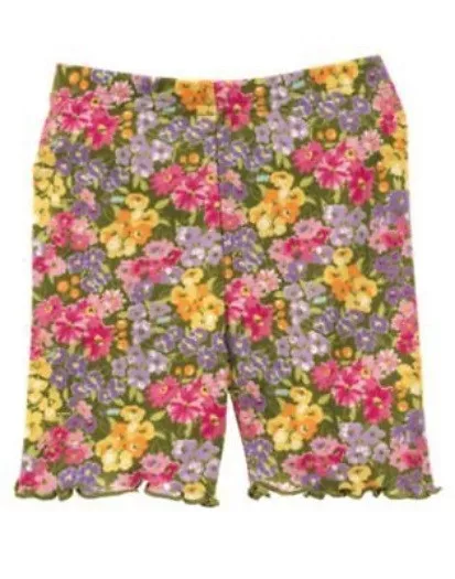 Gymboree Fairy Fashionable Floral Print Bike Shorts 3 6 12 18 24 2 3 4 5 Nwt