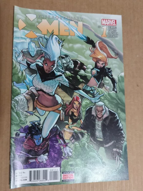 Marvel Comics Extraordinary X-men #1 Jeff Lemire 2016