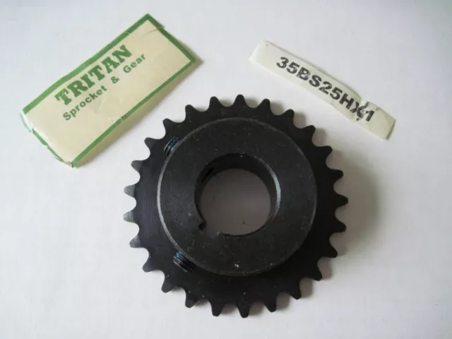 TRITAN 35BS25H 1" Bore Sprocket; 3/8" Pitch; 25 Teeth; 35BS25HX1 NEW