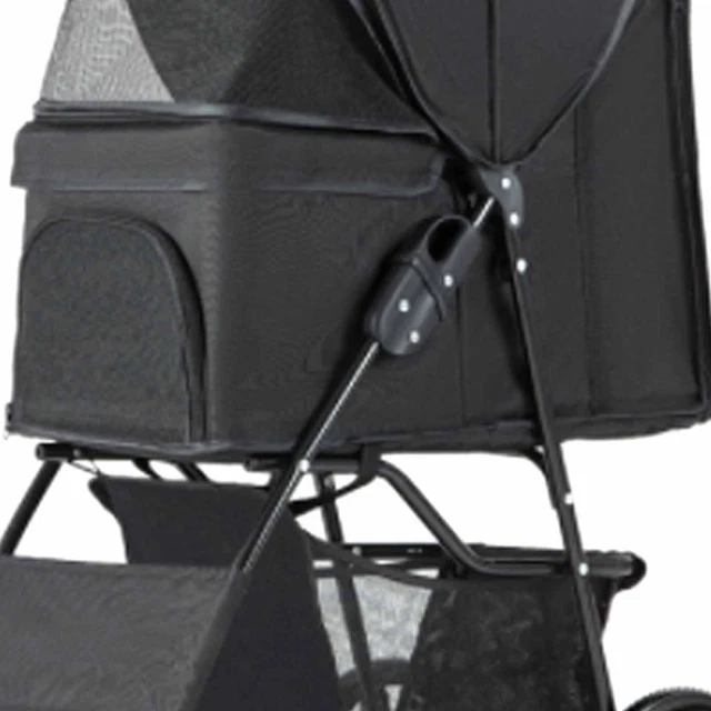 Cochecito de mascotas con ventilación plegable ligero Oxford portátil para perro pequeño paseo SDS