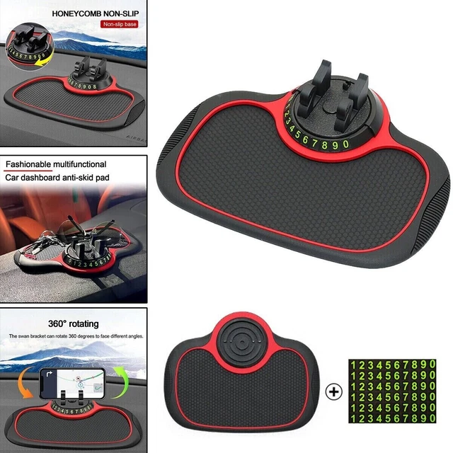 Phone Holder Car Anti Skid Pad Stand Non-Slip Dashboard Mount Mat Number Parking