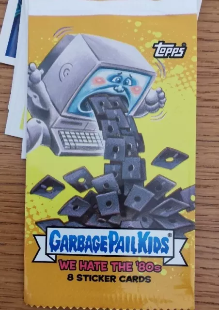GARBAGE PAIL KIDS WE HATE TE 80'S set complet 180 cartes - les Crados TOPPS 2018
