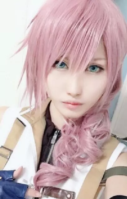 FINAL FANTASY XIII FF 13 FFXIII Lightning Eclair Farron Wig Cosplay Pink