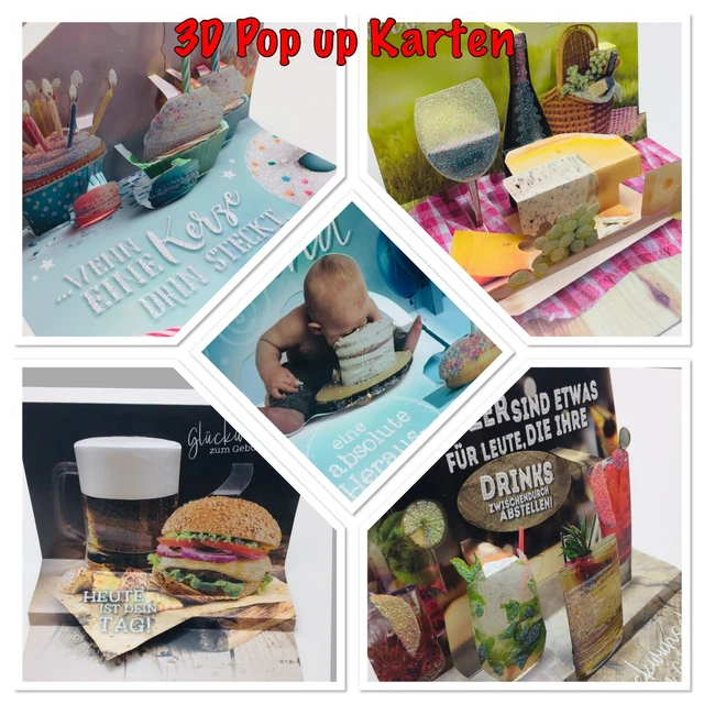 Gosknor 3D Pop-up Geburtstagskarte – 29,5x20x8 Cm, Mit Umschlag, Lustiges Geschenk Für Alle
