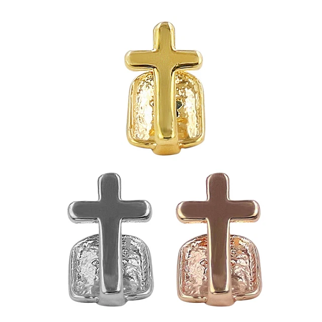 3 pz cappuccio superiore accessori costume apparecchio per denti croci