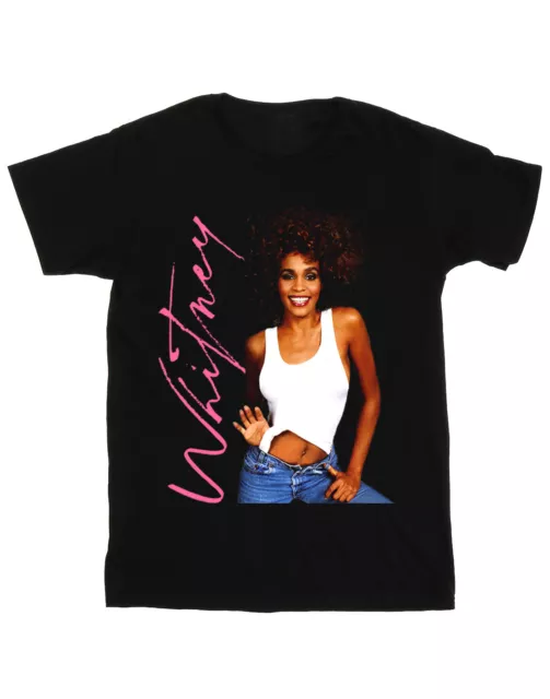 Whitney Houston Whitney Smile Boyfriend Fit Autorisé Femmes Dames T-shirt