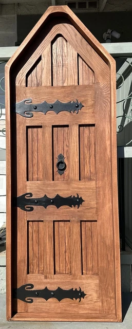 Solid WHITE OAK DOOR pre hung  33-1/2" X 95-1/2" 2" thick Left hand swing 4-9/16
