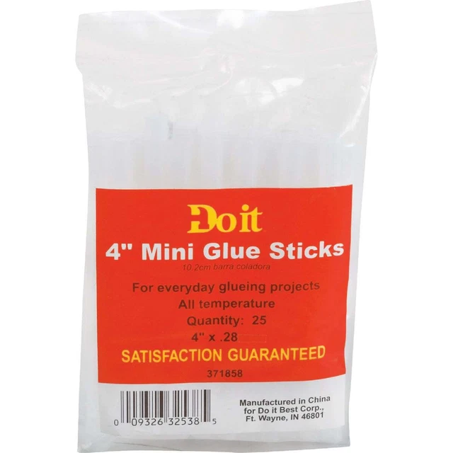 Do it 4 In. Mini Clear Hot Melt Glue (25-Pack) 371858 SIM Supply, Inc. 371858
