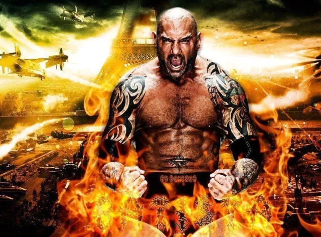 Batista Poster Locandina 45X32Cm Wwe Wrestling