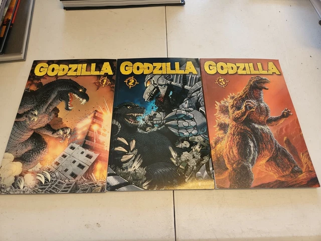 Godzilla Kingdom of Monsters TPB 1 2 3 Complete run Issues 1-12 OOP IDW Comics