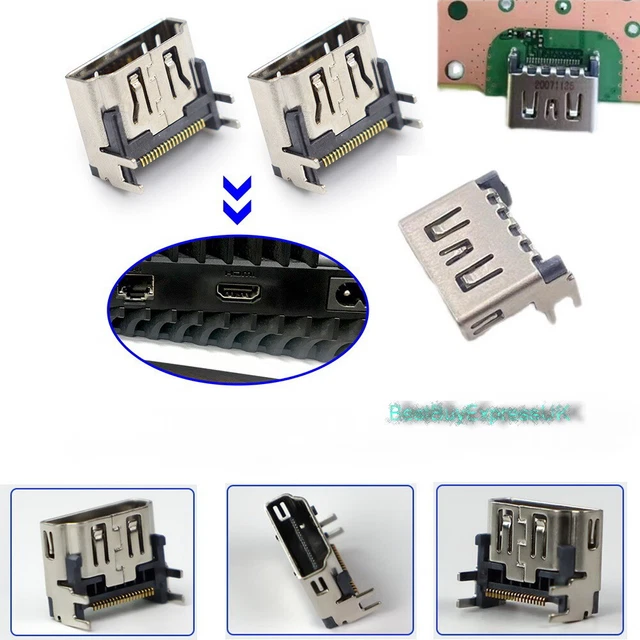 5 Porte HDMI Di Ricambio Per PlayStation 5 PS5 &ndash; Argento &ndash; Connettore Jack Display