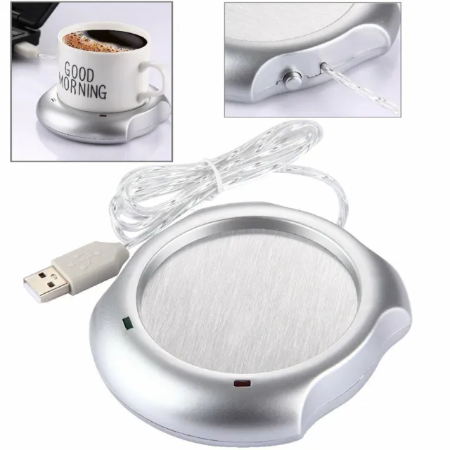 Portable USB Powered Mug Warmer Tea Milk Heater Pad Heating Plate Office Home