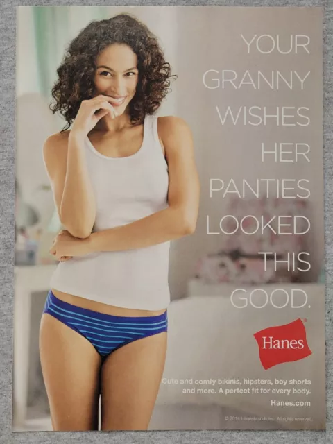 1991 HANES Panties Magazine Print Ad