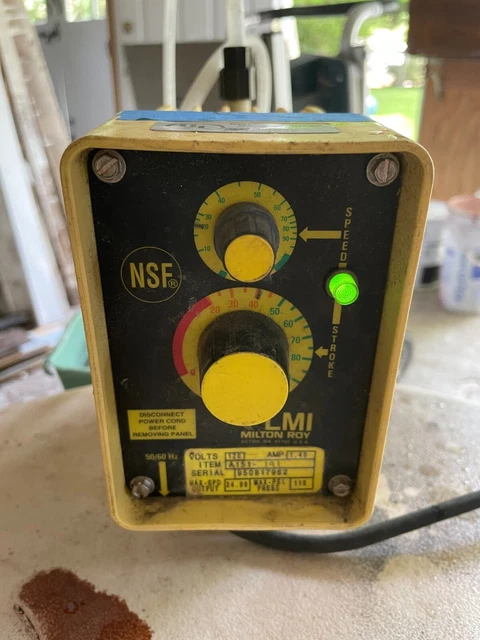 LMI Milton Metering Pump & Accessories w/Working Video, 24GPD/110 PSI