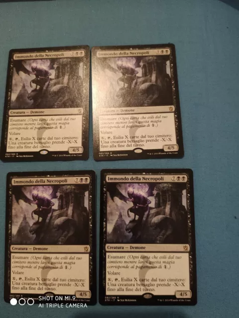 4 x MTG Magic Immondo Della Necropoli Mint in italiano