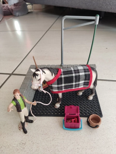 Schleich Horse Club 9-Piece Toy Set With Andalusian Horse - Educational Playset For Kids 5+