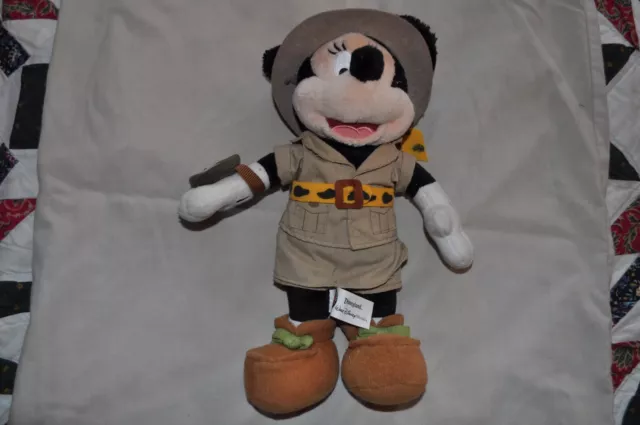 Walt Disney World Safari Explorer Minnie Mouse 11" Plush Soft Toy with tags