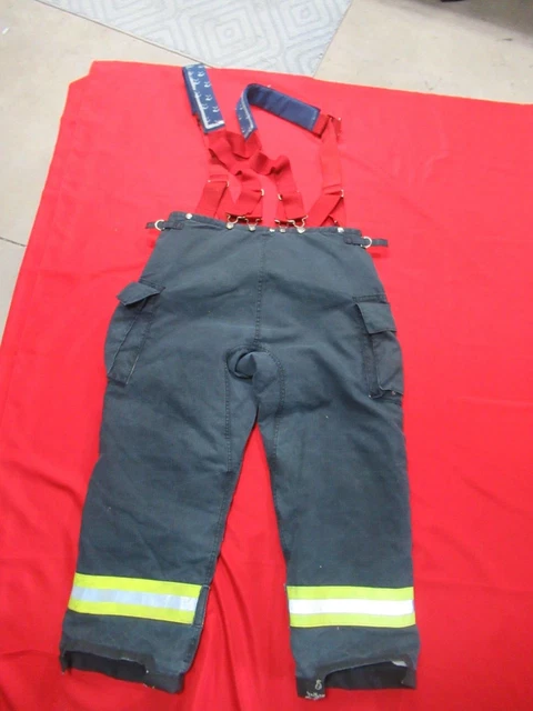 BLACK MORNING PRIDE Fire Fighter Turnout PANTS 42 X 31 BUNKER GEAR RESCUE TOW