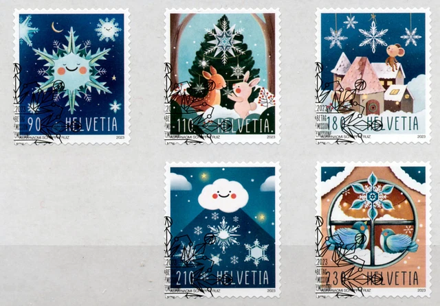 Schweiz 2023 WEIHNACHTEN gest. Folienbogen skl