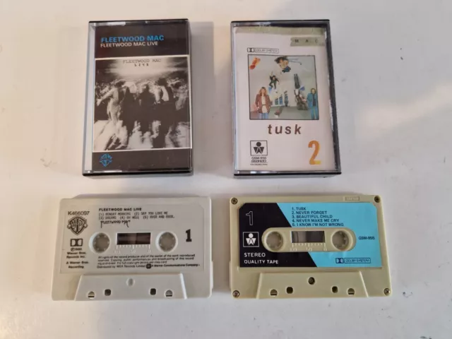 Fleetwood Mac Cassette Tapes X2 Live And Tusk 2