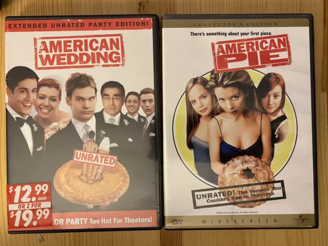 Lot Of American Pie And American Wedding Dvds Unrated Picclick