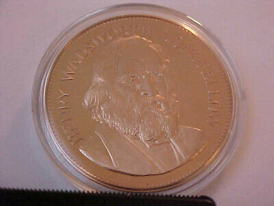 1972 Gallery Of Great Americans -- Longfellow -- Franklin Mint - Proof