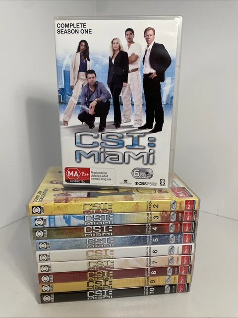 CSI MIAMI: COMPLETE Season One DVD (Region 4) VGC 6 Disc Set