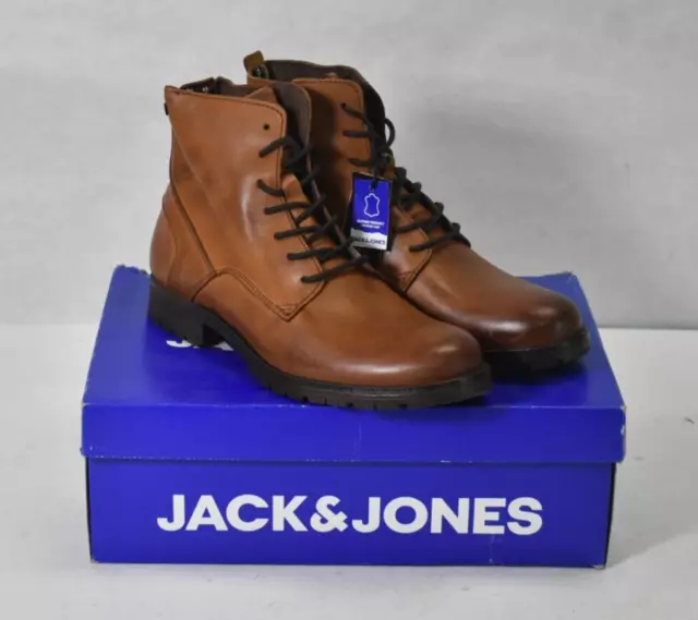 Jack And Jones Leather Boots Shoes Classic Men's Workwear Boot UK Size 6.5  - 11