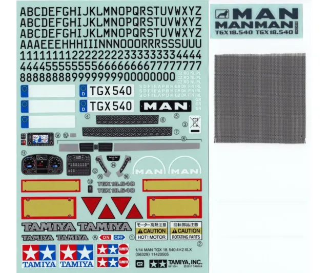 Tamiya Sticker-Beutel MAN TGX 18.540 56329 - 319495693