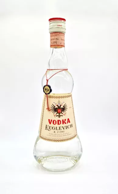 Vodka Keglevich Vintage Anni 70 A212943 40% 75CL Bottiglia da Collezione