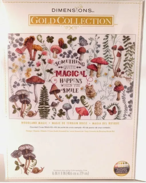 Dimensions Counted Cross Stitch Kit 16" Long-Woodland Magic Stocking 16 Count