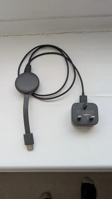 Google Chromecast 3rd Gen HD Media Streamer – Charcoal (GA00439) – Used Excellent Condition