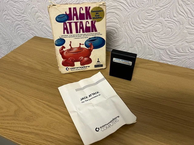 RARE BOXED JACK Attack Commodore 64 Cartridge - Tested & Working - Sale ...