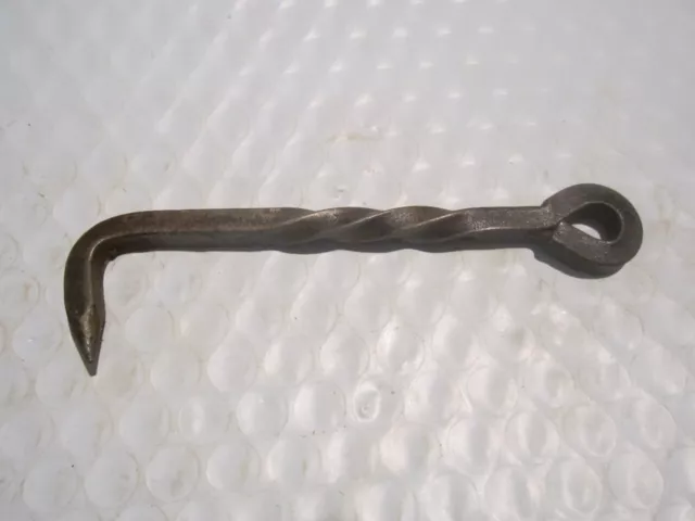 Antique Primitive Wrought Iron Hook Door Barn Gate Latch - Hand Forged 5" LONG