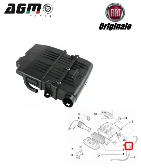 Scatola Filtro Aria Originale Fiat Grande Punto Evo Fiorino 1,2 1,4 Bz 52082554