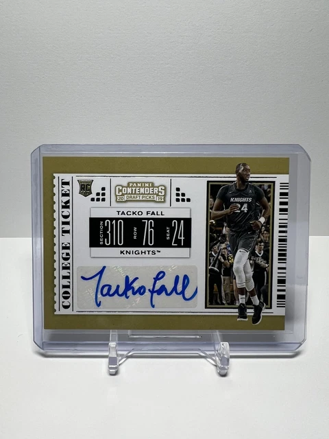 2019-20 Panini Contenders Draft Picks College Ticket Auto #118 Tacko Fall RC