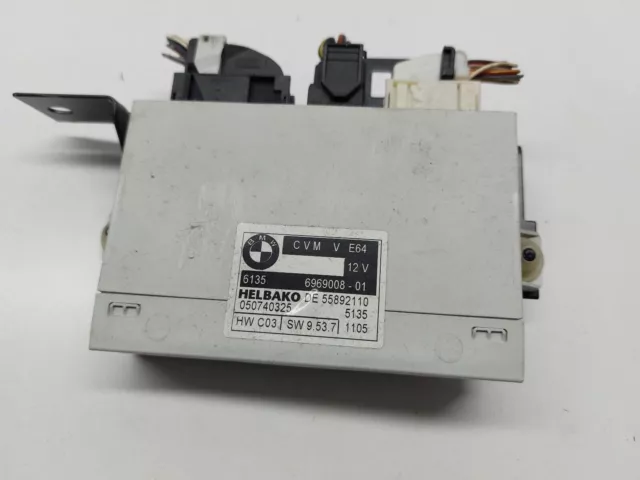 Bmw 6 Series E64 Convertible Roof Top Control Module 2005 6969008