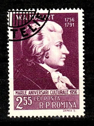 Romana / Rumänien MiNr. 1612 o, sauber gestempelt   /  Mozart 1756-1791