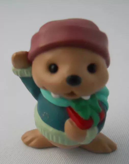 Hallmark Vintage 1993 Merry Miniature BABY WALRUS with Gift Figurine QFM8232