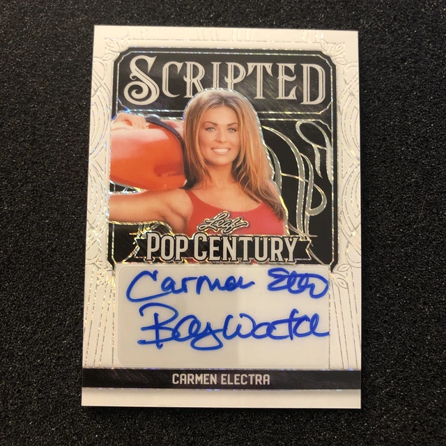 2024 LEAF METAL Pop Century CARMEN ELECTRA Auto SCRIPTED Baywatch White
