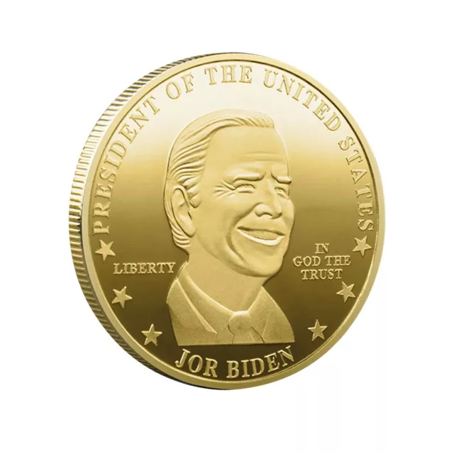 1/5/10PCS Collection Commemorative Coin US President Jor Biden Election Embossed