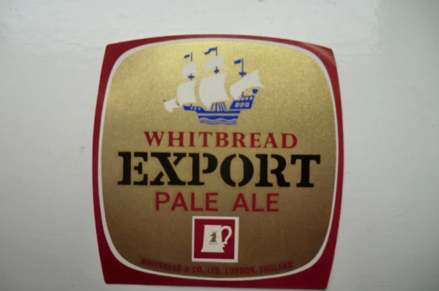 Mint Whitbread London Export Pale Ale Brewery Beer Bottle Label