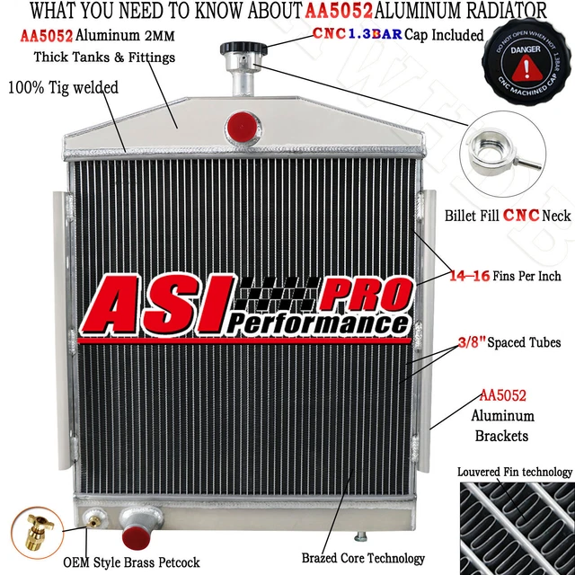 Aluminum 2 Rows Radiator For Lincoln Welders 250 AMP G1087 249748N SAF300