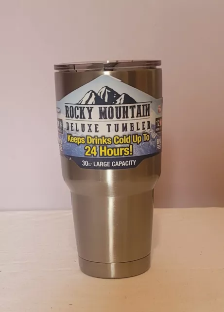 Rocky Mountain 30 Oz Stainless Steel Tumbler with Lid Insulated Travel Mug
