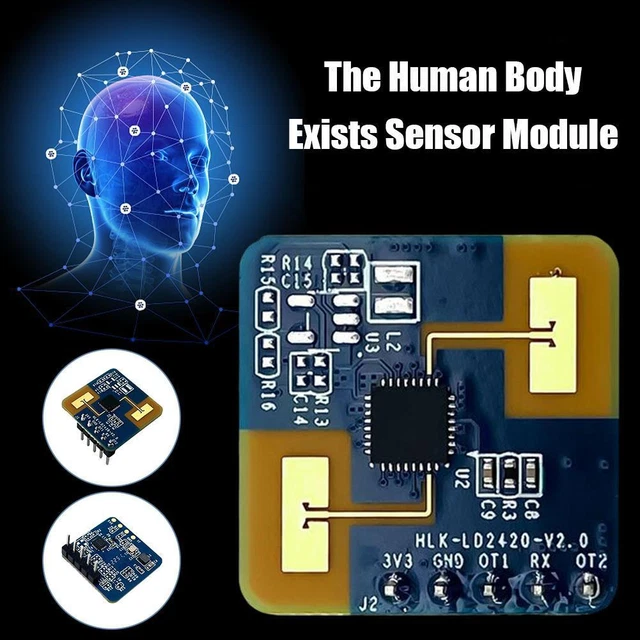 24G MILLIMETER WAVE Radar HLK-2410 Human Presence Sensing Motion Module ...