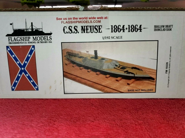 FLAGSHIP MODELS: CSS Neuse Shallow Draft Ironclad Ram 1/192nd Scale £58 ...