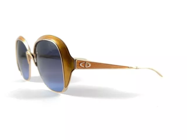New Vintage Christian Dior 2132 44 Gold & Ochre Sunglasses Made In Austria