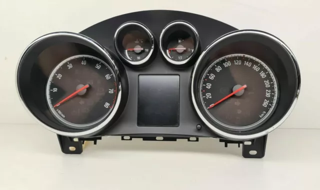 Opel Astra J 2009 Compteur de Vitesse Instrument Cluster Kmh 13338431