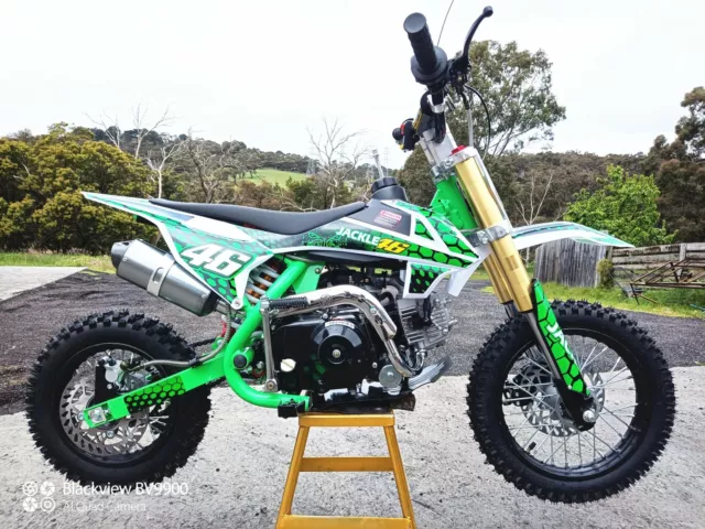 90cc dirt bike trail bike motorcycle 4 stroke kid teen SEMI AUTO wheeL 12/10