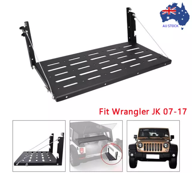 Fit Wrangler JK 07-17 Tailgate Table Rear Door Table Storage Cargo Foldable AU